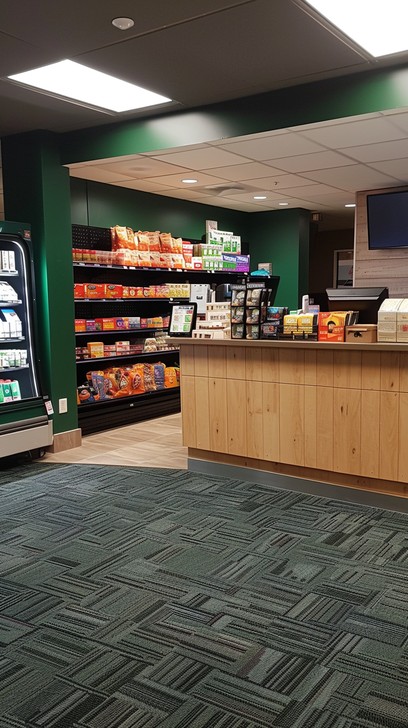 office snack area stockcake